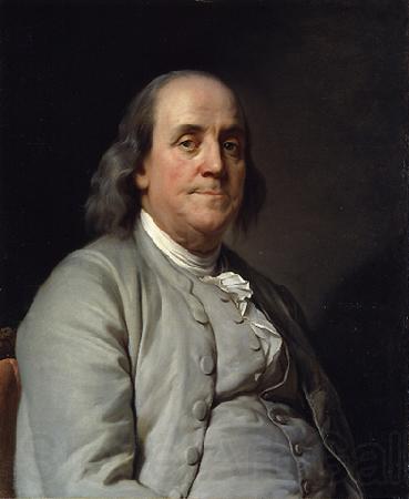 Joseph-Siffred Duplessis Portrait of Benjamin Franklin France oil painting art